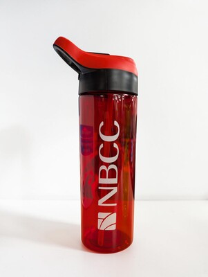 Nbcc Plastic Water Bottle - Red