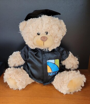 Nbcc Graduation Bear 11" Cooper Colored Logo